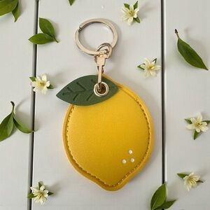 Fruit-Themed Keychain/Bag Charm with Air Tag Compartment